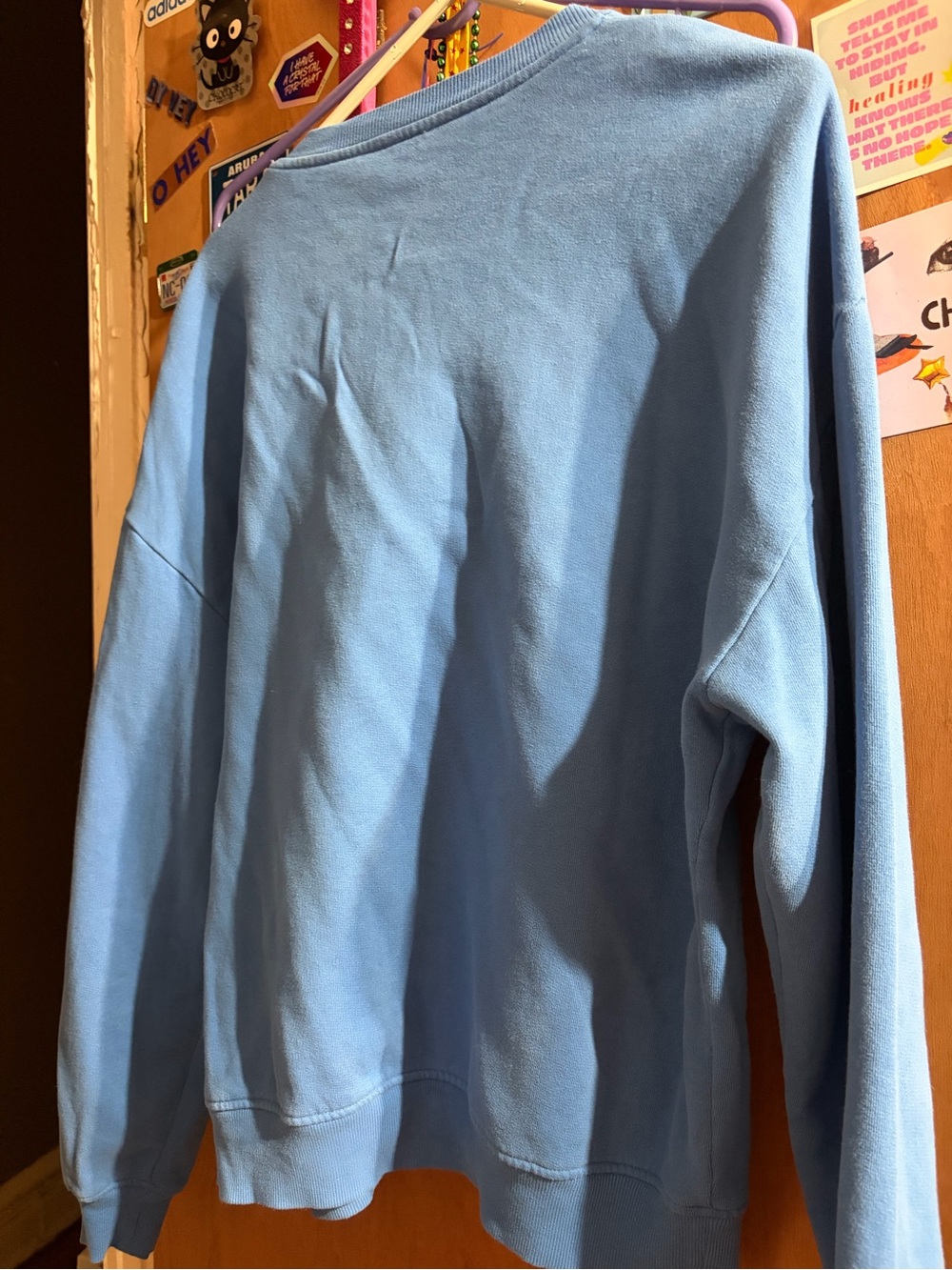 KULE Blue 'Hello New York' Crewneck Sweatshirt oversized - Picture 3 of 3